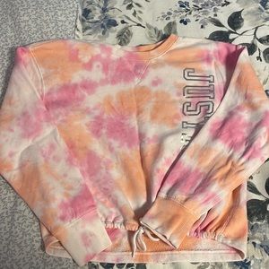 Girls justice tie-dye sweatshirt